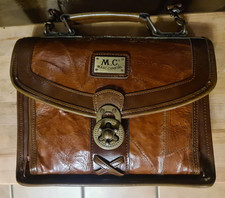 Vintage Tasche Marc Chantal – Retro Umhängetasche Lederoptik – 22x24x5 cm