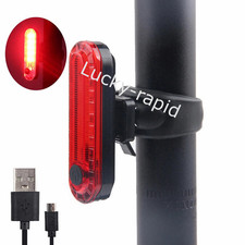 2PCS USB Aufladbar MTB Fahrrad Rücklicht LED Licht Fahrradlampe Hinten Leuchte