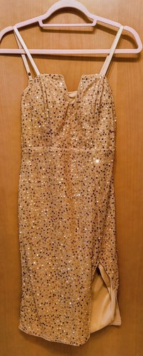 Kleid goldfarbe größe - goldfarbe,, 38