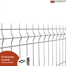 Stabgitterzaun Einzelstabmatte Gartenzaun Zaunset 3D Verzinkt | 173cm hoch