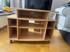 TV Regal, Fernsehtisch, Phonowagen auf Rollen, Buchefarbig, ca 80 breit