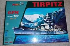 Modellbaubogen Tirpitz 1:200