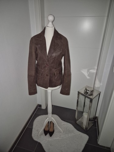 Lederjacke schokobraun 38 - schokobraun, gr.38