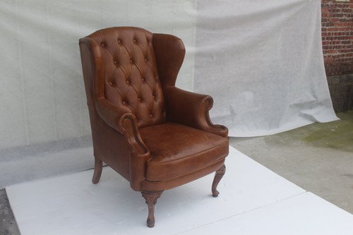 Chesterfield leder sessel - leder,