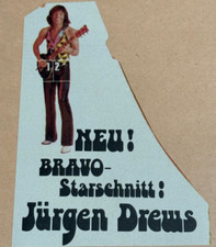 Bravo Zeitschrift Vintage Starschnitt Riesen Poster Jürgen Drews Komplett 70er