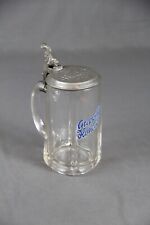 Glaskrug Bierkrug Brauerei Greppmeier Hohenzell Jugendstil um 1900 graviert