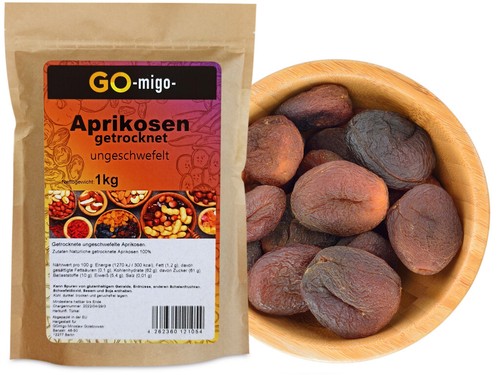 1kg aprikosen getrocknet - aprikosen,