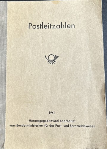 Postleitzahlenbuch 1961 vom