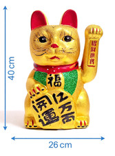 Große Winkekatze Maneki Neko