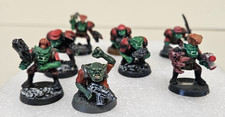 WH40K Space Orks Mob 8 Modelle gut bemalt