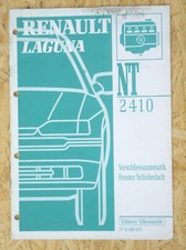 Renault Laguna I Handbuch NT2410 Verschliessautomatik Fenster, Schiebedach 1995