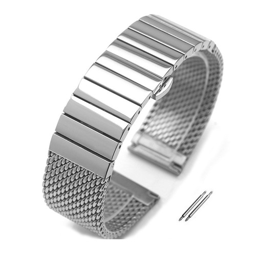 Edelstahl metall mesh armband - edelstahl,