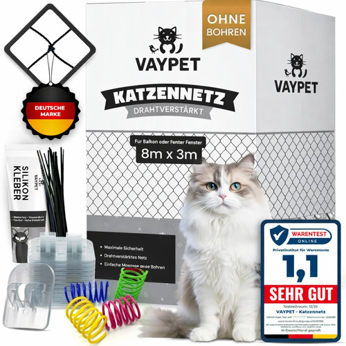 Vaypet katzennetz für balkon - vaypet,