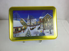 Blechdose Pralinendose Leerdose Trumpf Winterdorf kh254