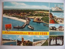 Alte AK Wyk auf Föhr Mehrbildkarte Trachten … [aF379]