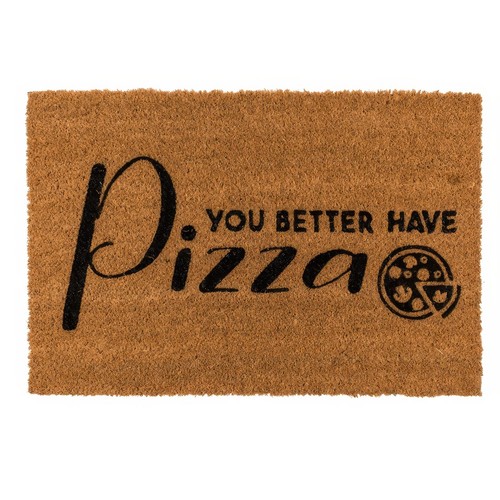 Fußmatte abtreter pizza - fußmatte,