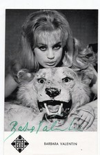 Barbara Valentin+ - seltenes original Autogramm auf Telefunken Karte