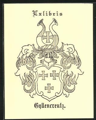 Exlibris gyllencreutz wappen - gyllencreutz,,