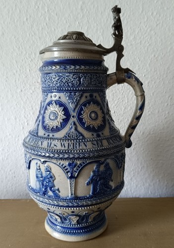 Antique german beer stein - antique,