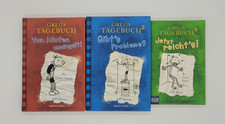 GREGS TAGEBUCH Set: Band 1 + 2 + 3 Hardcover & Taschenbuch - Guter Zustand