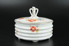 Art Deco Porzellan Deckeldose Hertel-Jacob Rehau handbemalt um 1920