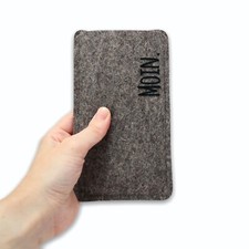 Handytasche aus filz - aus, mit