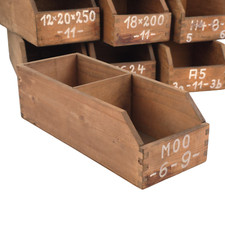 1x Holz Kiste Sicht Lager