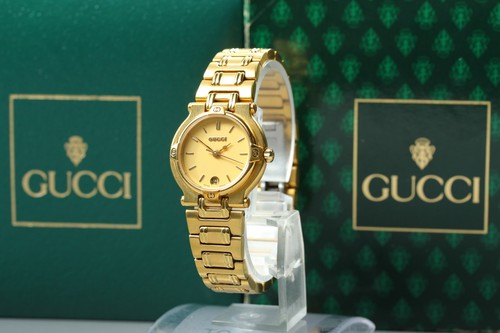 Gucci 9200l 25mm gold dial - gucci,