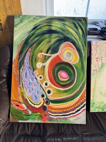 Abstraktes acrylbild struktur - abstraktes,