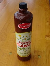 Penninger Blutwurz Kräuterlikör Leerflasche Tonflasche vdk32-