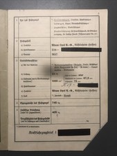 Opel Kadett 1937 Papiere Brief Typ 11234 Fahrzeugbrief  WW2  2.WK 23PS Vorkrieg