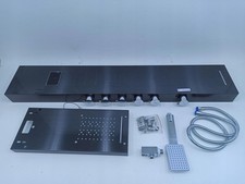 Onyzpily schwarzes Massage-Aufputz-Duschset