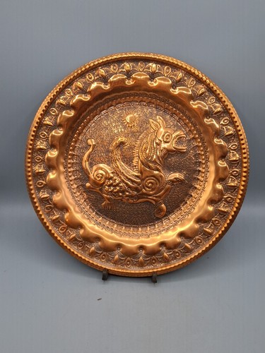 Alter relief kupfer wandteller - relief,