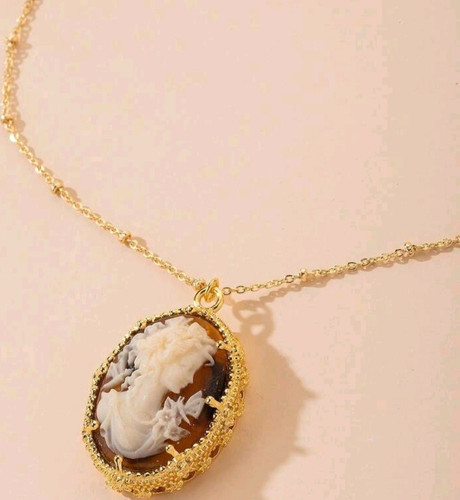 Vintage halskette goldfarben - halskette,