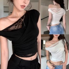 Hollow Fashion Spitzentop Retro Weste für alle Jahreszeiten Patchwork Design Mo