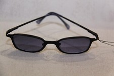 FARB BRILLE SONNENBRILLE  GLÄSER BLAU GRAU RAHMEN AUS METALL SCHWARZ