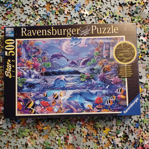 Puzzle star line im zauber - star,