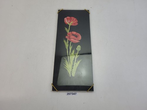 Wandbild bild glas mohnblume - bild,