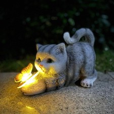 Katzenfigur Garten Deko Katze