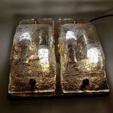 Vintage Cosack Wandleuchte 9295 von 1979 – 4-flammig Glas Messing Lampe