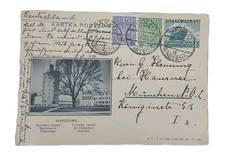 Polen Bildganzsache Warszawa 1935 nach Deutschland gelaufen Zentrale Sportschule