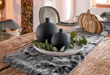 Kugelvase Vasenset schwarz aus