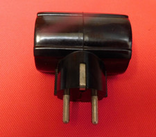 original alter BAKELIT Stecker zweifach Doppelstecker Steckdose