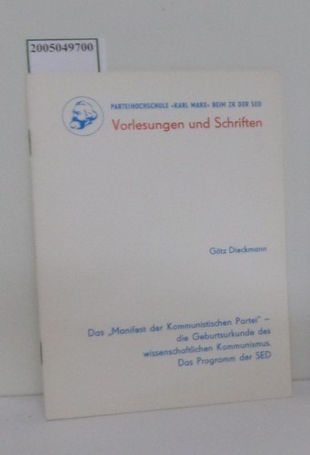 Das manifest der - das, "manifest