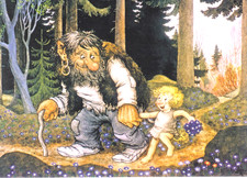 Künstler- Postkarte, Trollopa