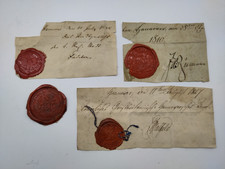 4 Siegel Wachs Lack Kgl. Stadt