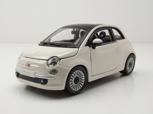 Fiat 500 2007 weiß modellauto - fiat,