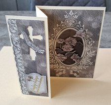 3D Trauerkarte geprägt mit 3D