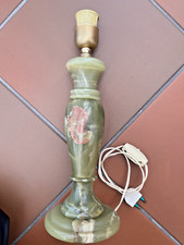 antik Tisch Lampe Onyx grün Echt Natur Edel Stein Höhe 35 cm, 2,4 kg nur Fuß