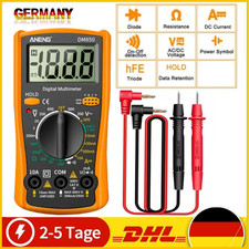 Digital Multimeter Messgerät LCD AC／DC Strommesser Strom Voltmeter Amperemeter